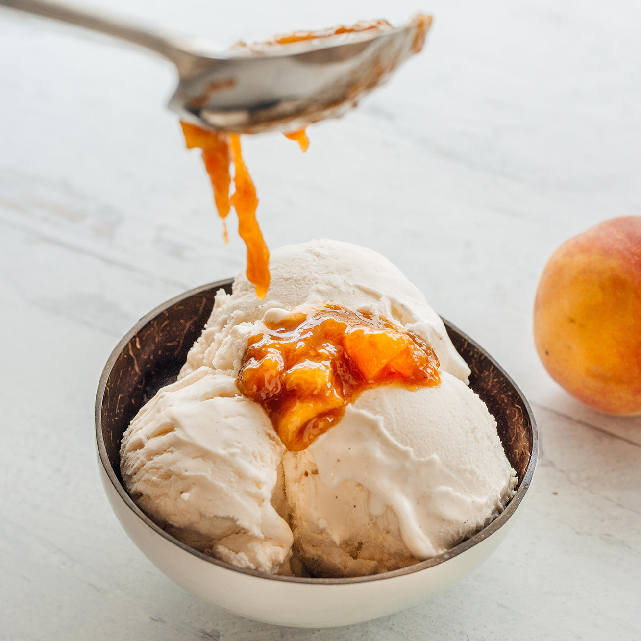 Ginger Peach Compote