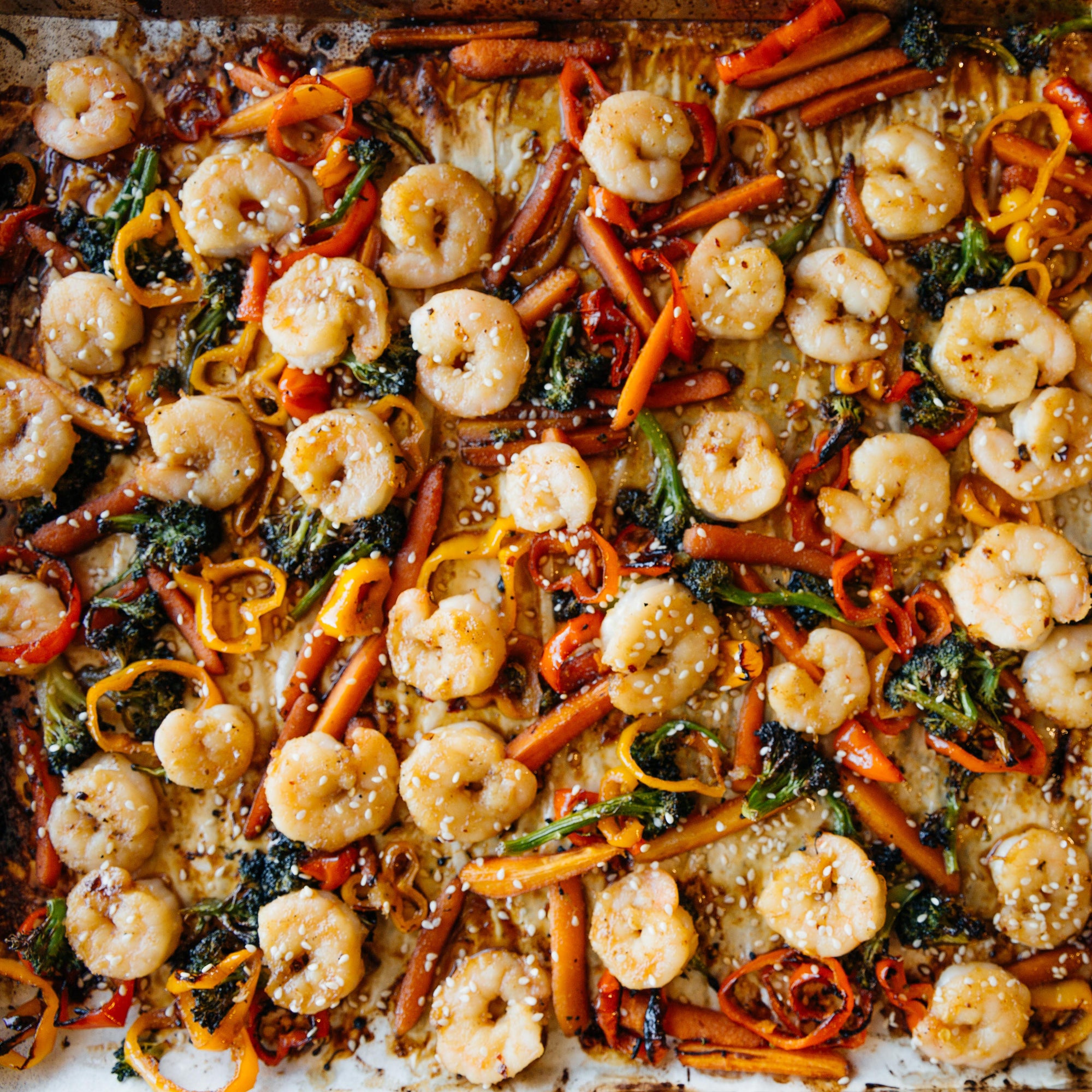 Sheet Pan Supper: Far East Shrimp Stir Fry