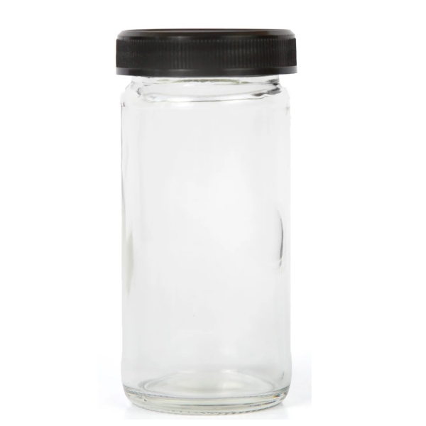 4 oz Clear Glass Spice Jars