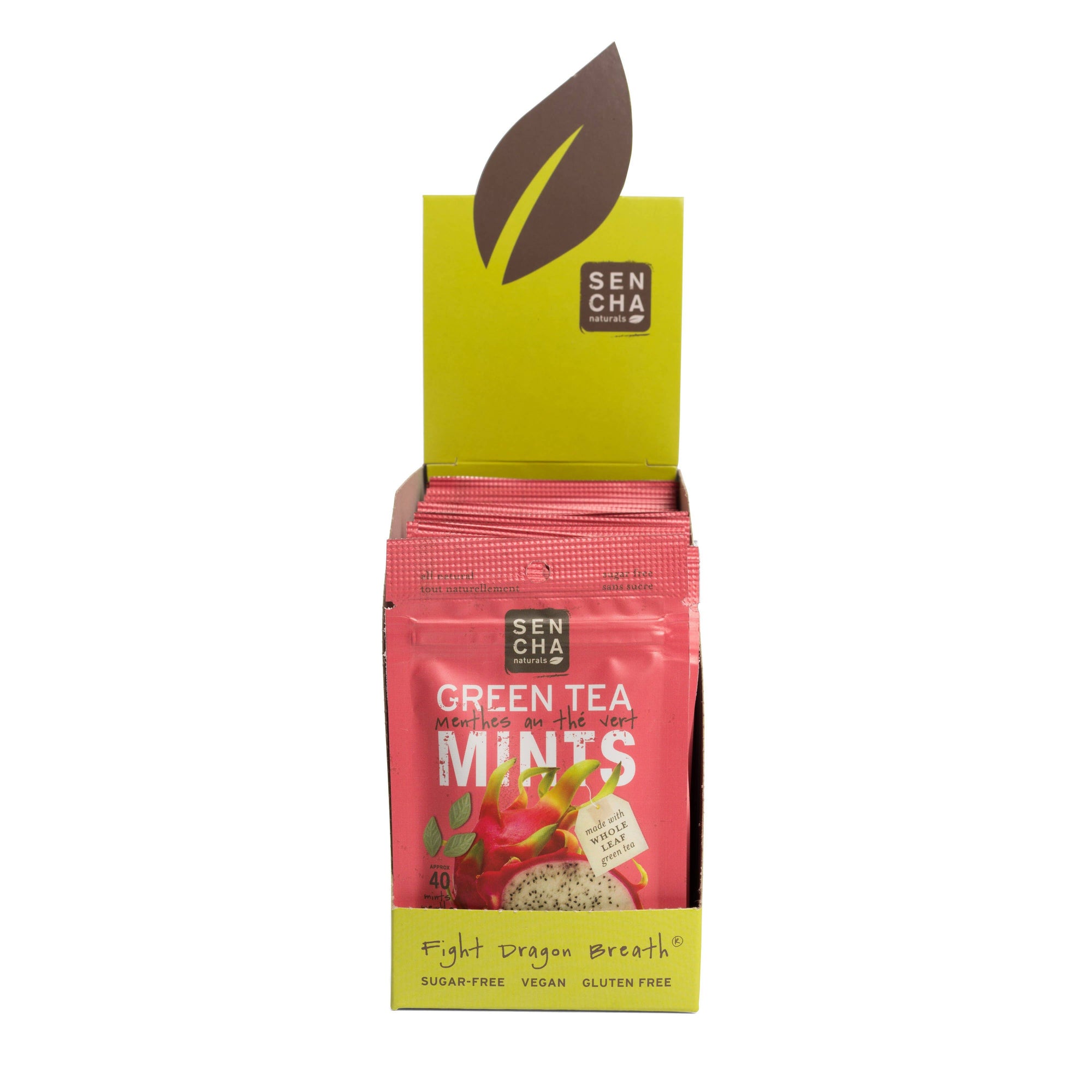 Green Tea Mints Packets - Pink Dragonfruit Flavor