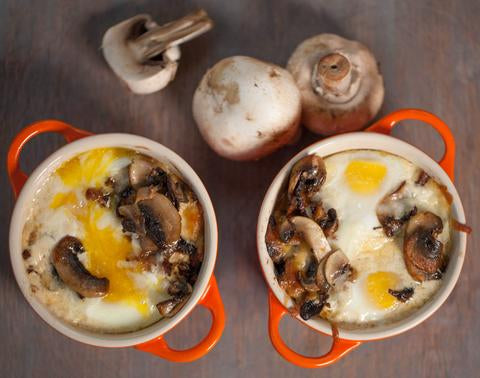 Mushroom & Tasso Baked Eggs