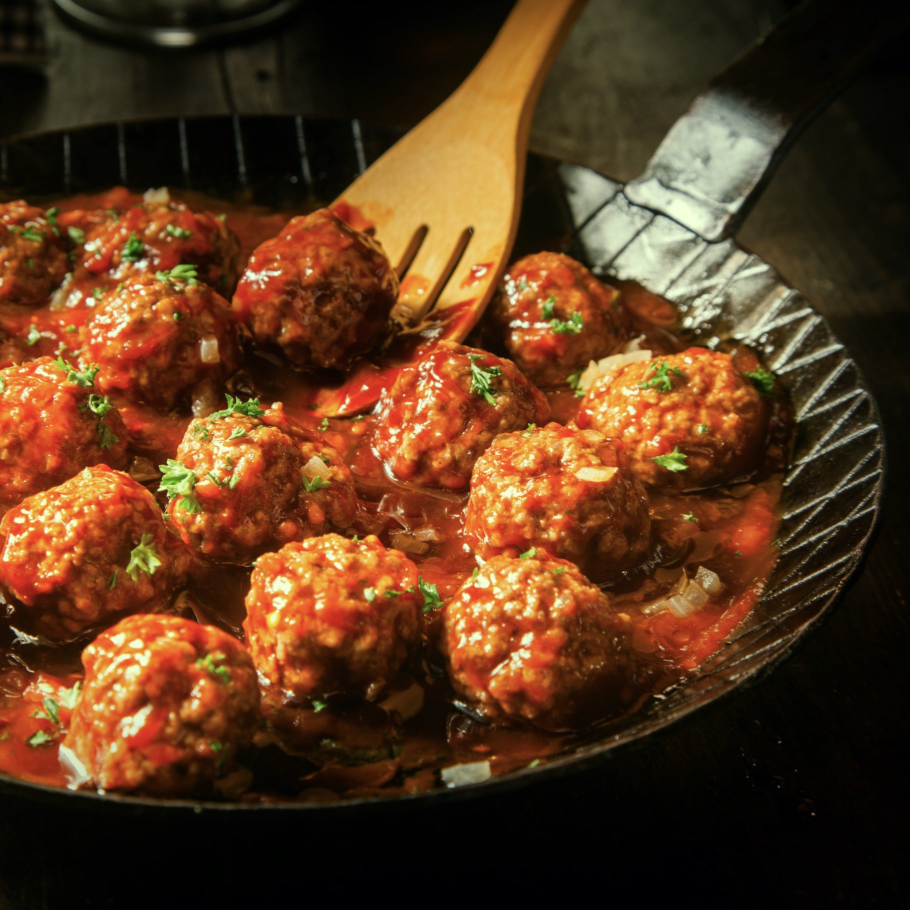 Cashew Coconut Meatballs with Curried Tomato Sauce