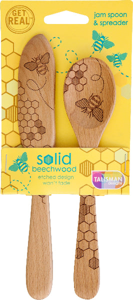 Talisman Honey Bee Jam Spoon and Spreader Set