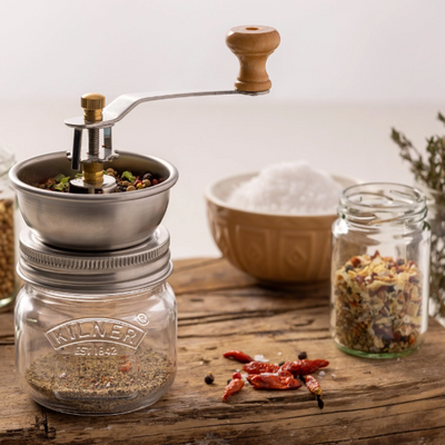 Kilner Glass Seasoning Grinder Set