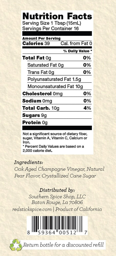 Champagne Pear White Balsamic Vinegar