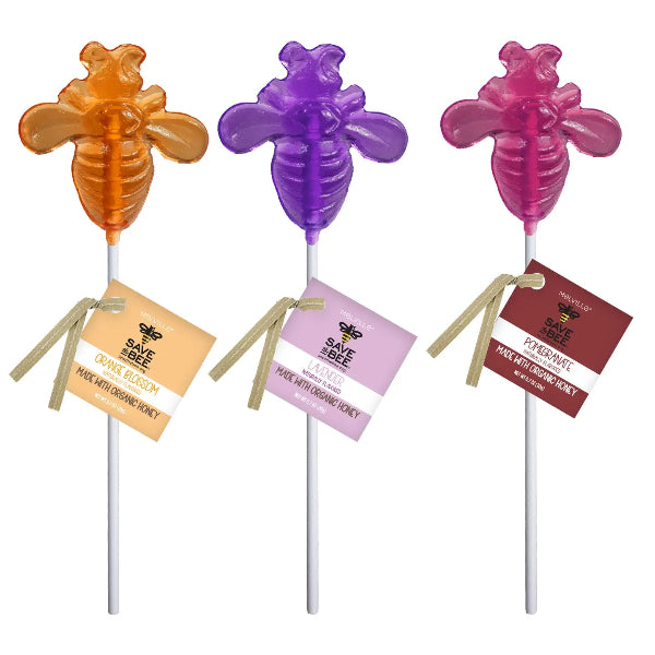 Melville Candy Save the Bee Honey Lollipops