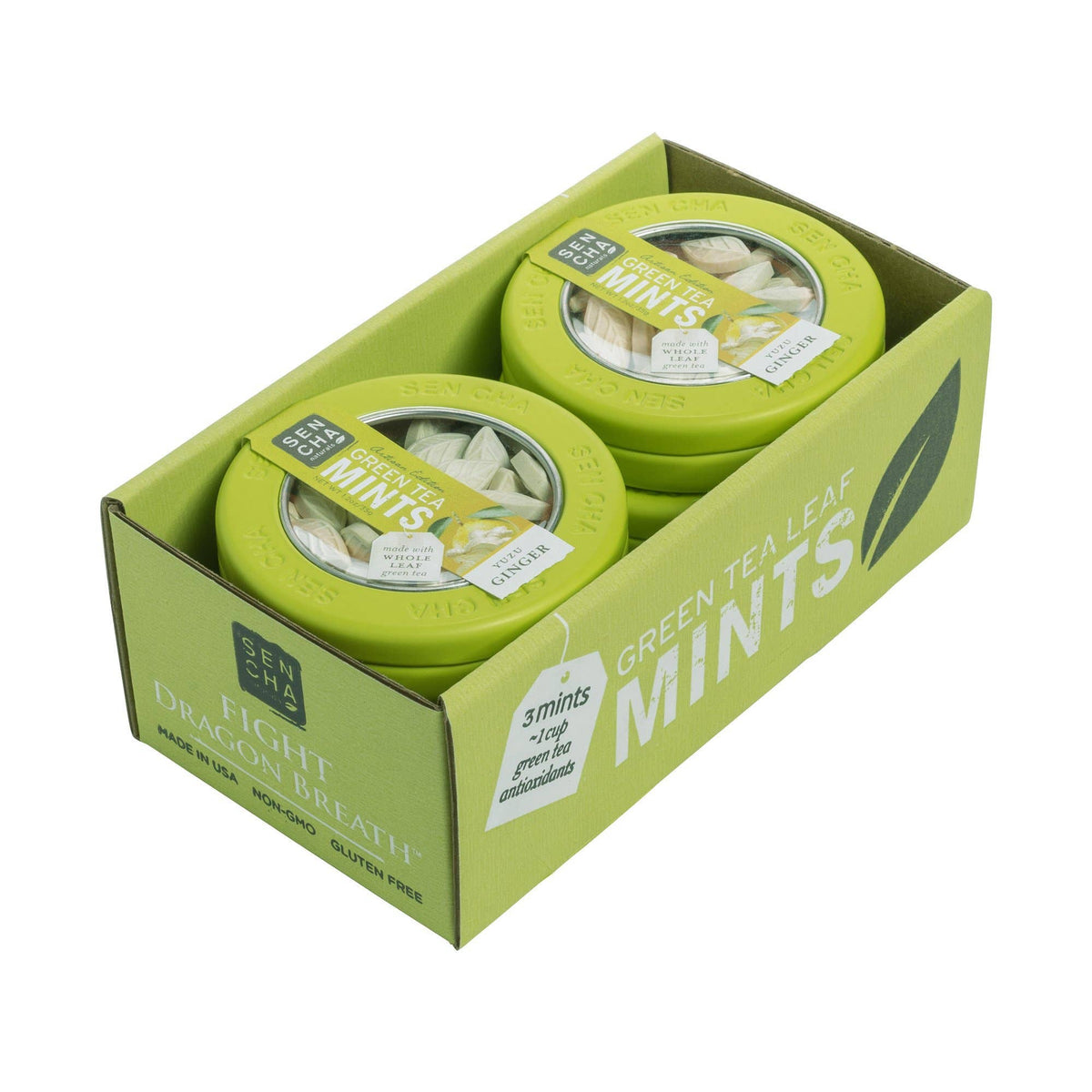 Green Tea Mints Canisters - Yuzu Ginger Flavor