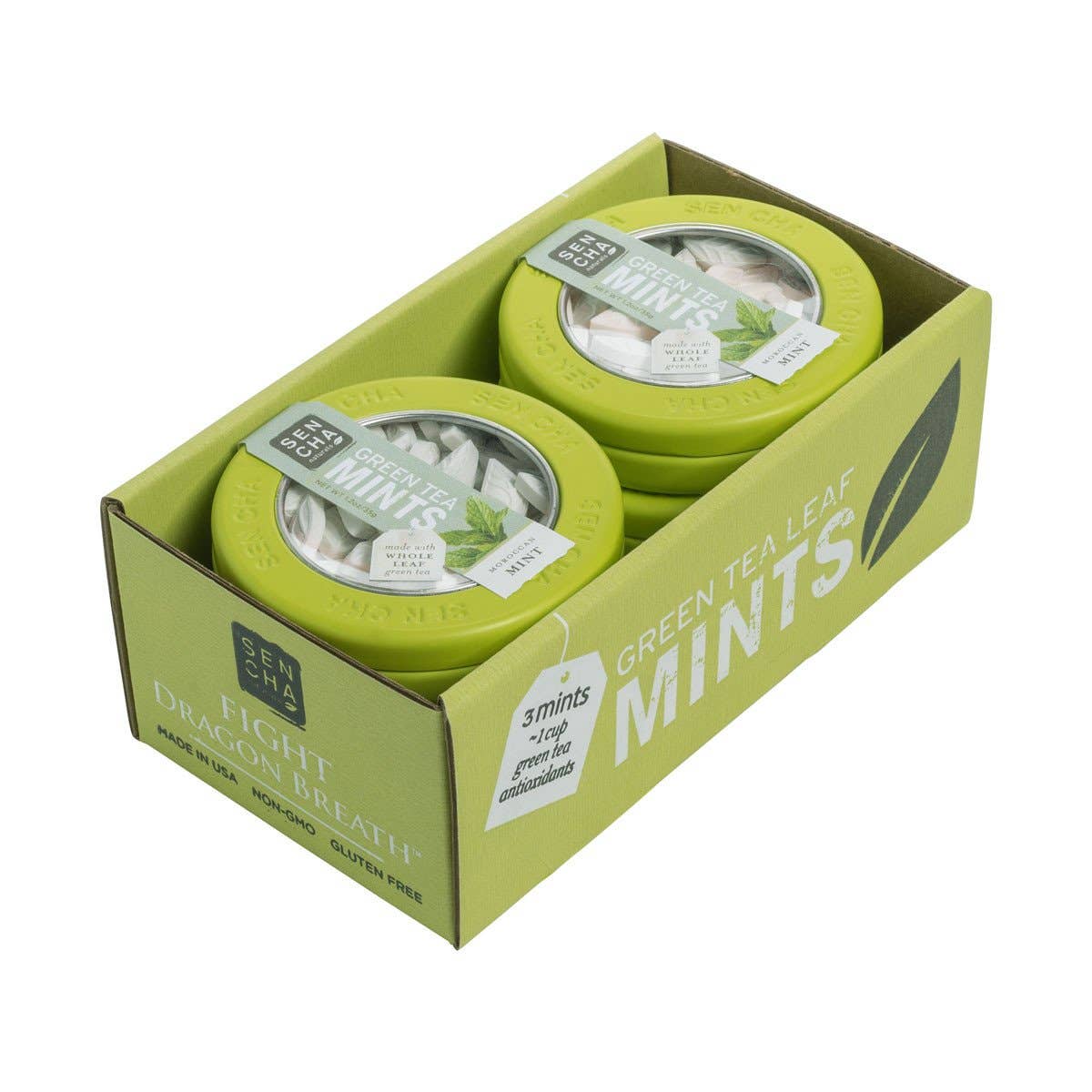 Green Tea Mints Canisters - Moroccan Mint Flavor