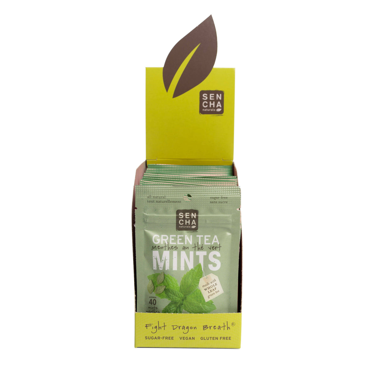 Green Tea Mints Packets - Moroccan Mint Flavor