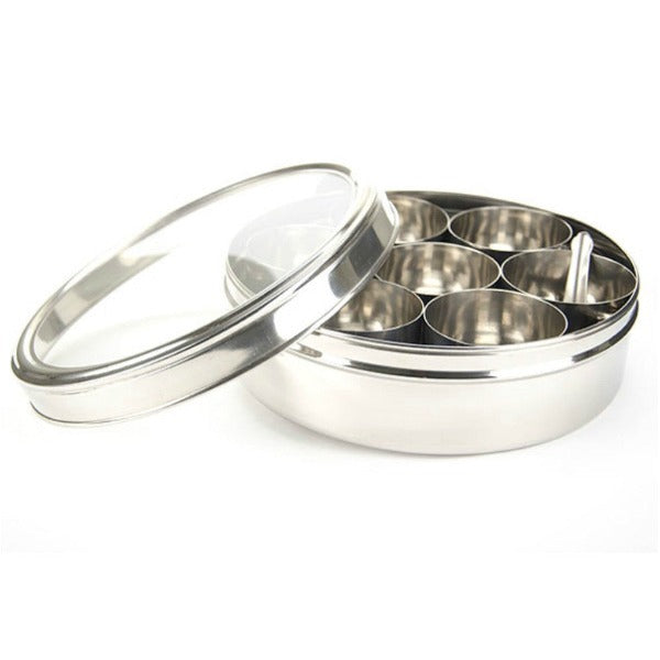 Masala Dabba Spice Tin - Premium_Spice and Tea Storage - Red Stick Spice Company