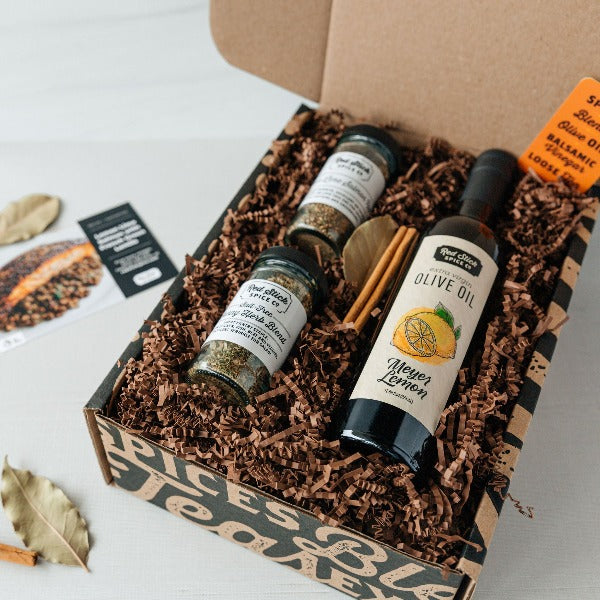 Meyer Lemon Oil & Spice Blend Box