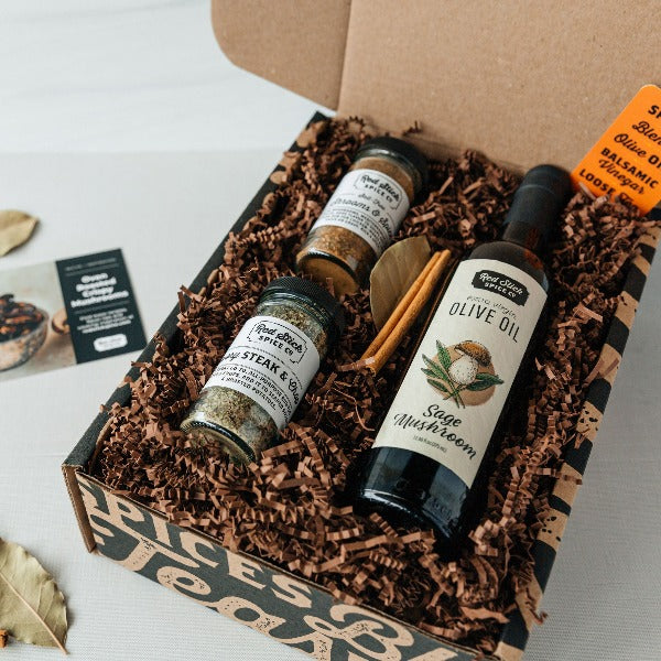 Sage & Wild Mushroom Oil & Spice Blend Box