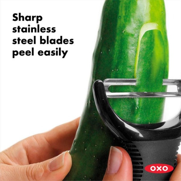Passa Verdure A Mano Pelapatate OXO Good Grips - Pelapatate A Y In Acciaio Inox, Lavabile In Lavastoviglie Goods & Gadgets - Foto 3