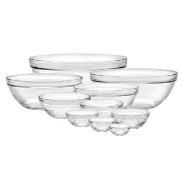 Duralex 10 piece Gigone Stackable Bowls