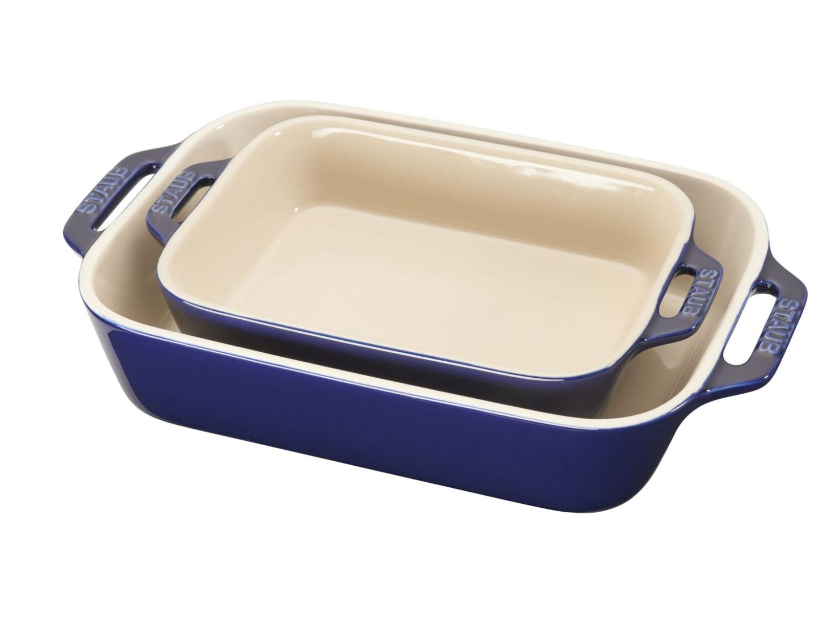 staub 4-Piece Ceramic Casserole Dish Set in Dark Blue 40508-647 - The Home Depot staub 4-Piece Ceramic Casserole Dish Set in Dark Blue 40508-647 - The Home Depot